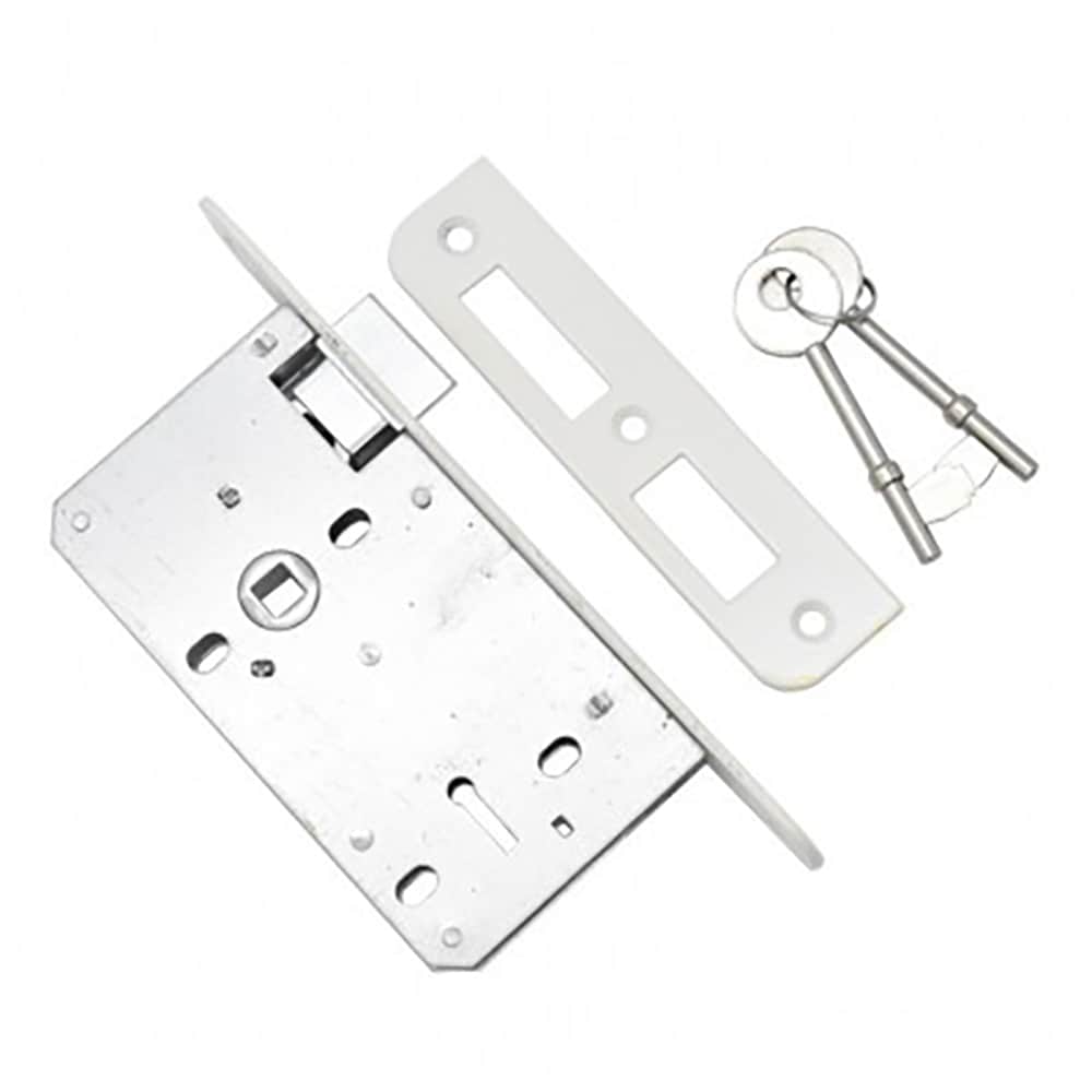 Broasca ingropata YALE, 43x54 mm, cheie, alb