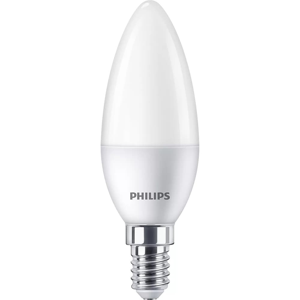 Bec LED PHILIPS Candle 8719514312524, E141 5W, 470lm, lumina calda