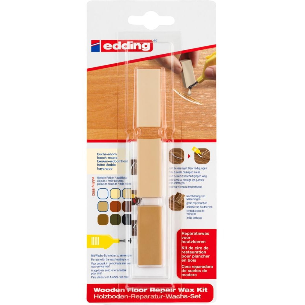 Kit EDDING 8902, ceara pentru reparatii pardoseala, artar