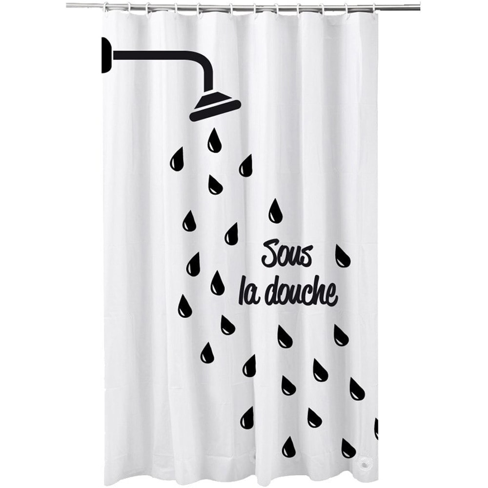 Perdea dus FRANDIS 195071, poliester, 180 x 200 cm, alb