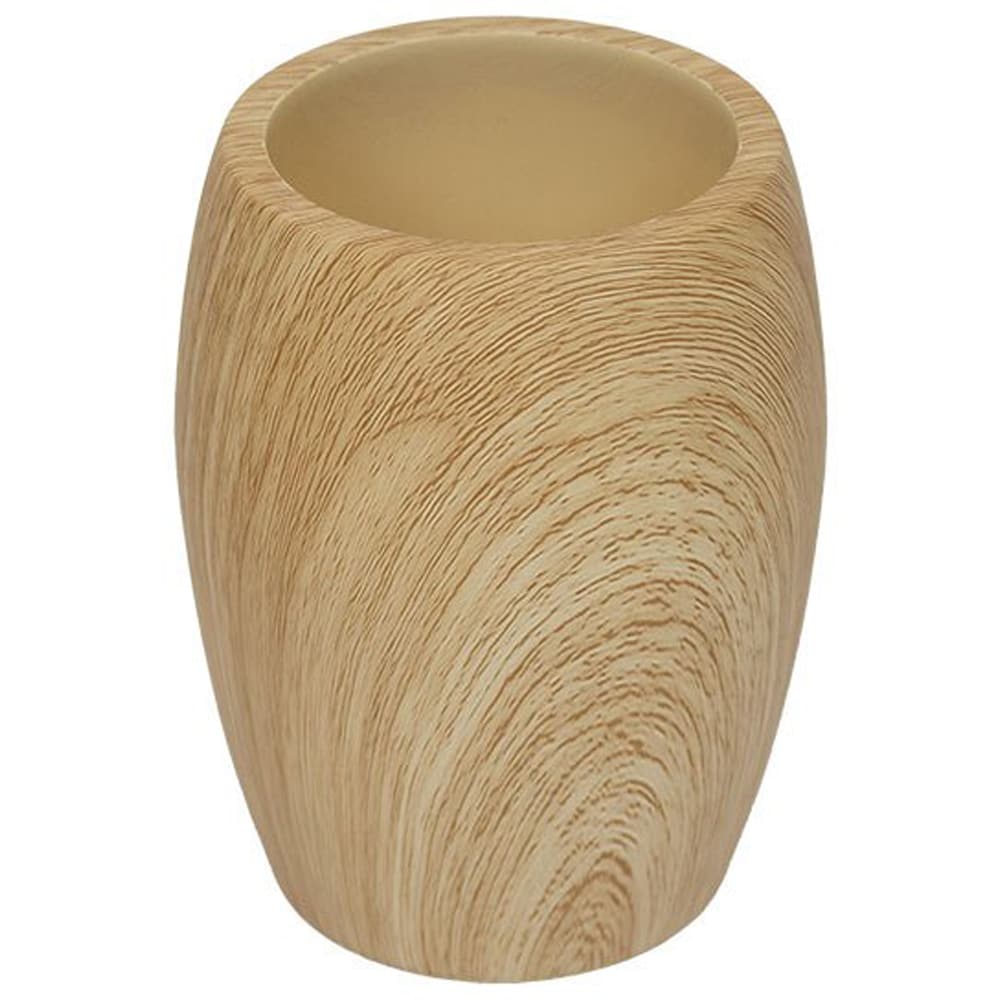 Pahar baie FRANDIS 196669, polirasina, efect lemn, bej