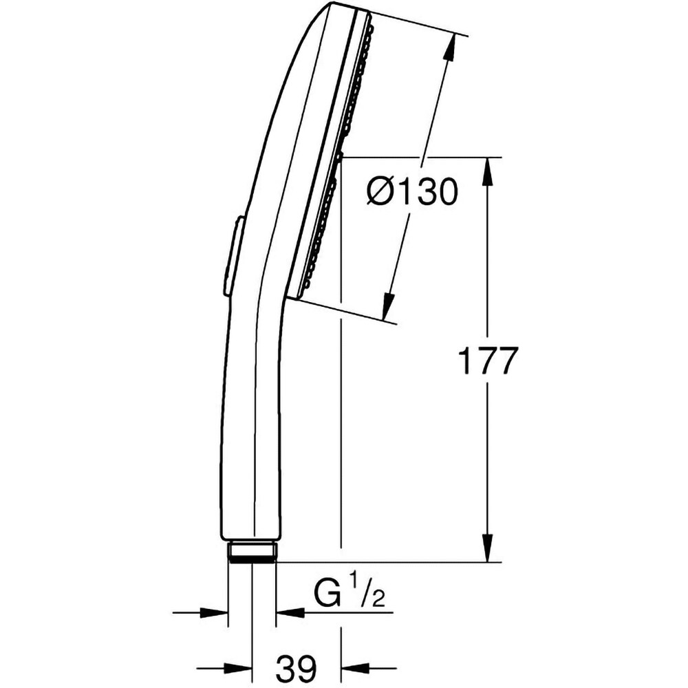 Para dus GROHE Spa Aqua 101676GL00, 130 mm, 3 functii, auriu