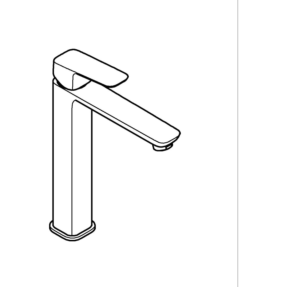 Baterie lavoar GROHE Cubeo 1017290000, marimea XL, alama, crom