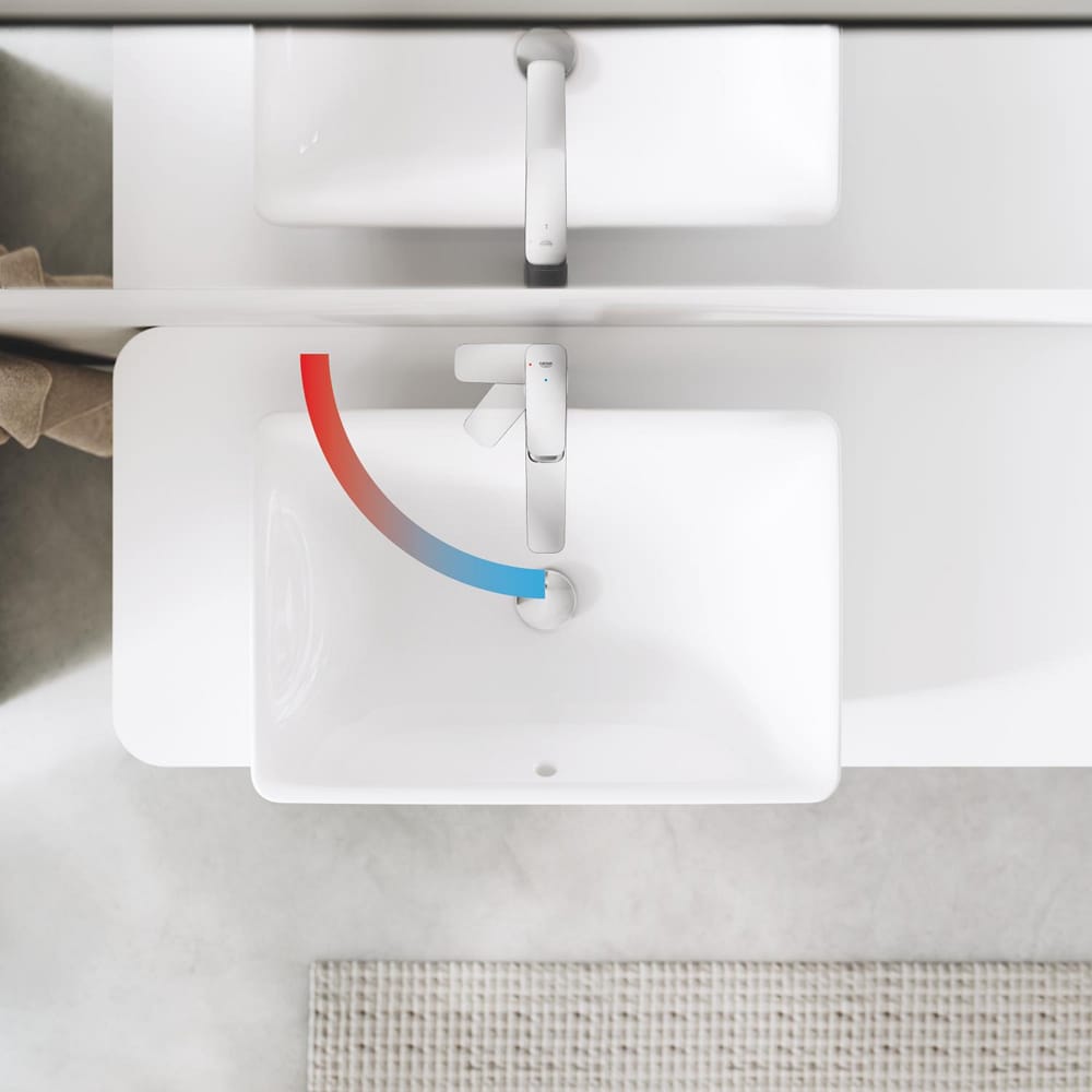 Baterie lavoar GROHE Cubeo 1017290000, marimea XL, alama, crom