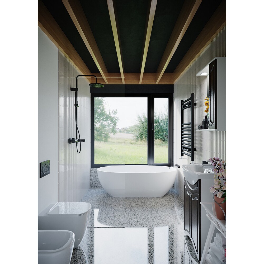 Set masca si lavoar SANITOP Fluture, 58 x 33 x 78 cm, wenge