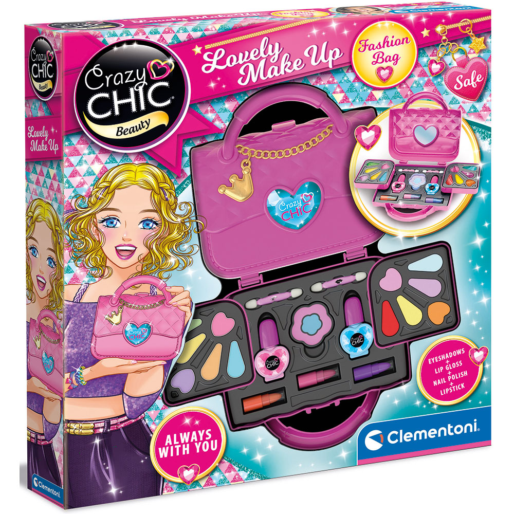 Jucarie de rol CRAZY CHIC Trusa de machiaj - Lovely Make Up 102218743, 6 ani+, multicolor
