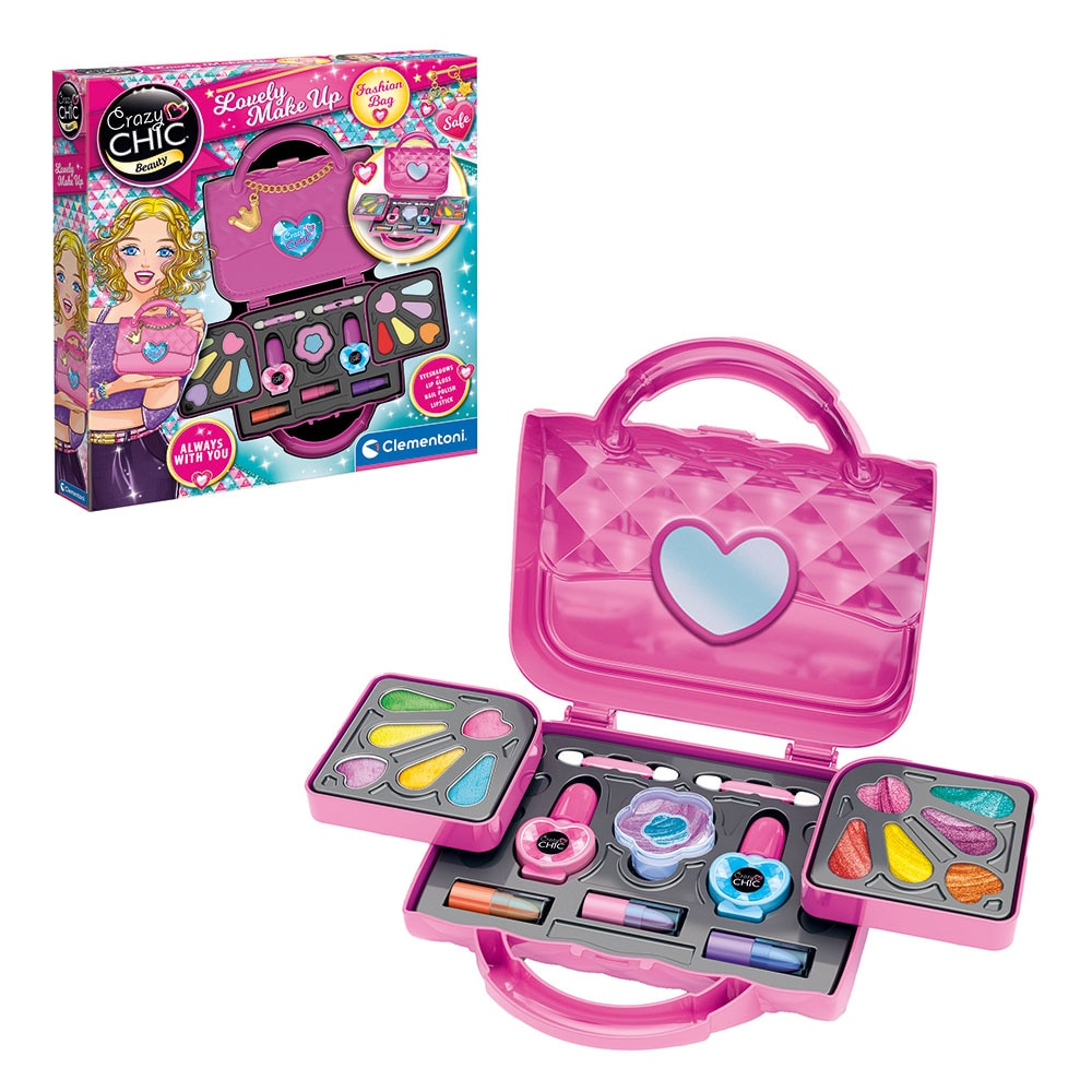 Jucarie de rol CRAZY CHIC Trusa de machiaj - Lovely Make Up 102218743, 6 ani+, multicolor