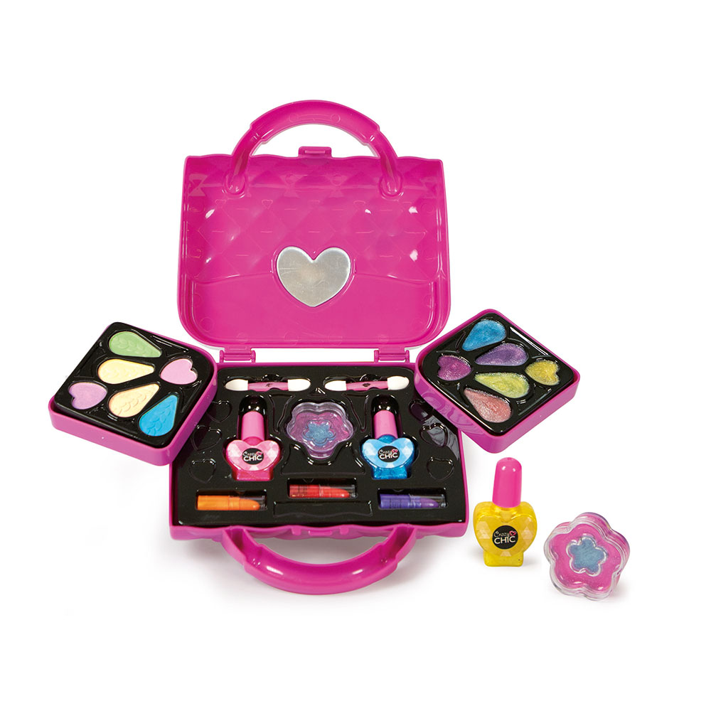 Jucarie de rol CRAZY CHIC Trusa de machiaj - Lovely Make Up 102218743, 6 ani+, multicolor