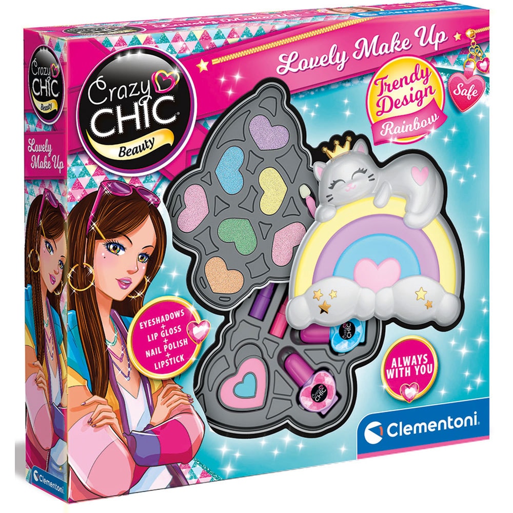 Jucarie de rol CRAZY CHIC Machiaj Curcubeu 102218793, 6 ani+, multicolor