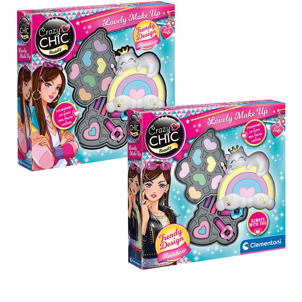 Jucarie de rol CRAZY CHIC Machiaj Curcubeu 102218793, 6 ani+, multicolor