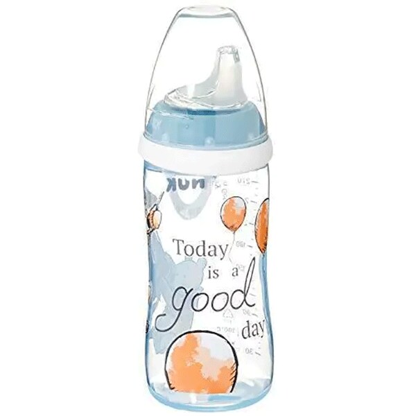 Cana NUK Disney Active 10255529, 12 luni+, 300ml, bleu-transparent