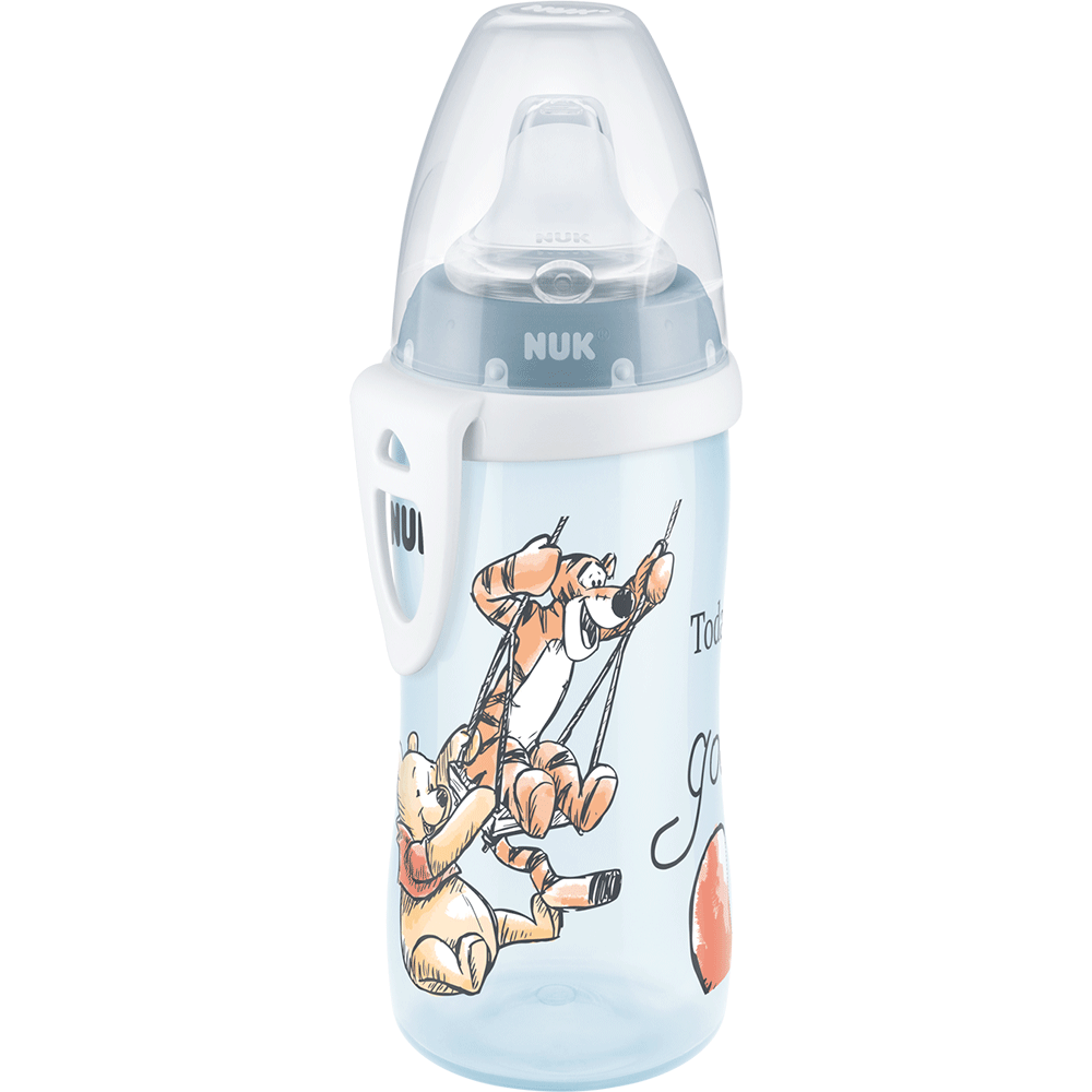 Cana NUK Disney Active 10255529, 12 luni+, 300ml, bleu-transparent