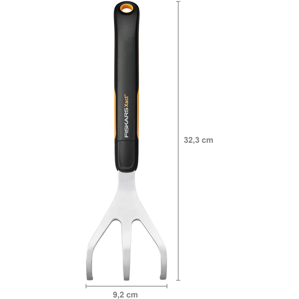Cultivator FISKARS Xact, otel inoxidabil, argintiu