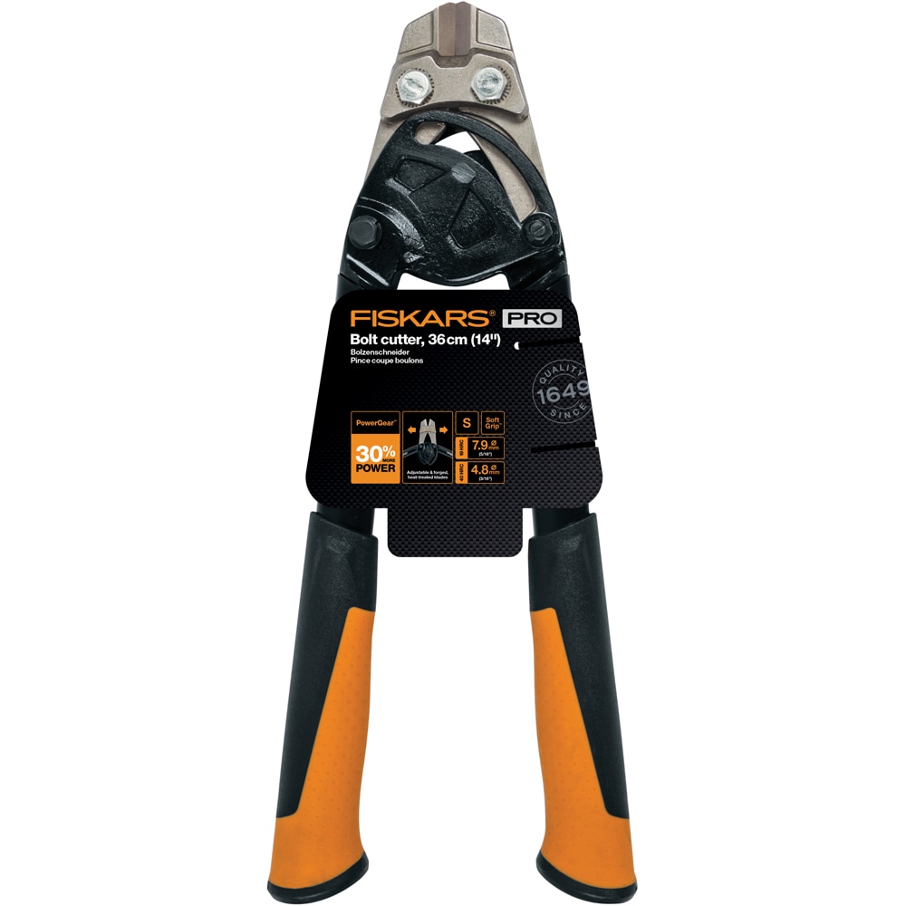 Foarfeca FISKARS PowerGear, otel, 35.5 cm, argintiu-negru
