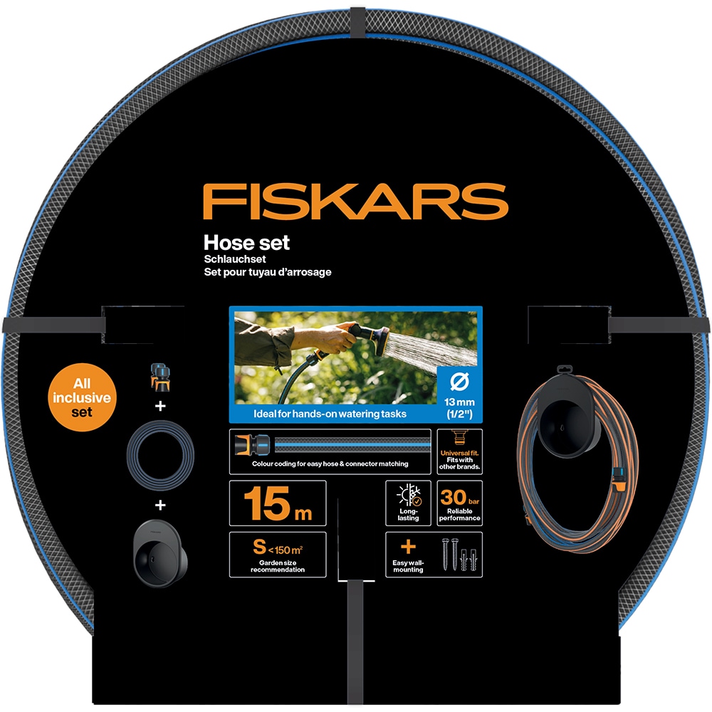 Set furtun FISKARS 1027678, 13mm (1/2"), 15m