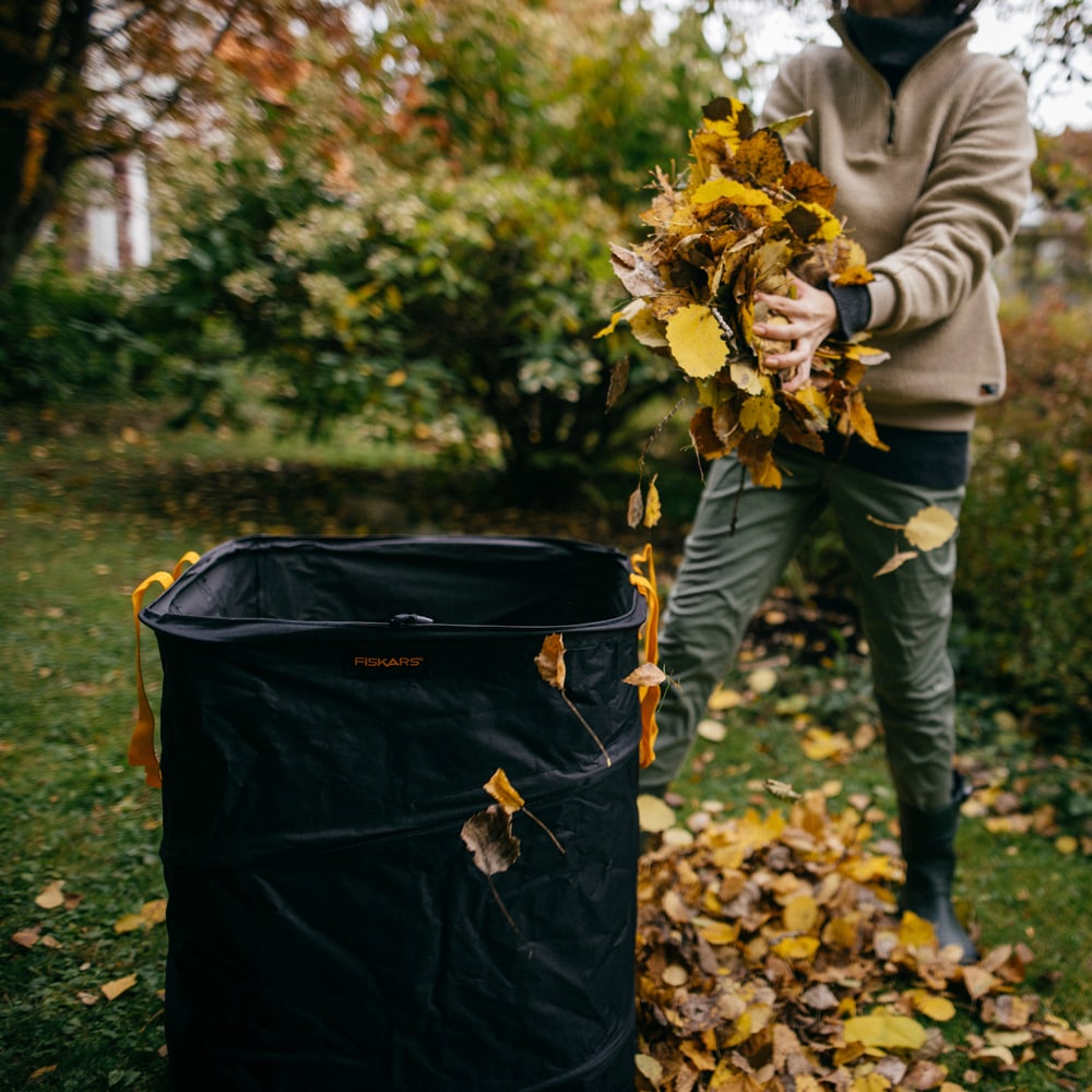 Sac gradina FISKARS PopUp Ergo, 219l, textil, negru