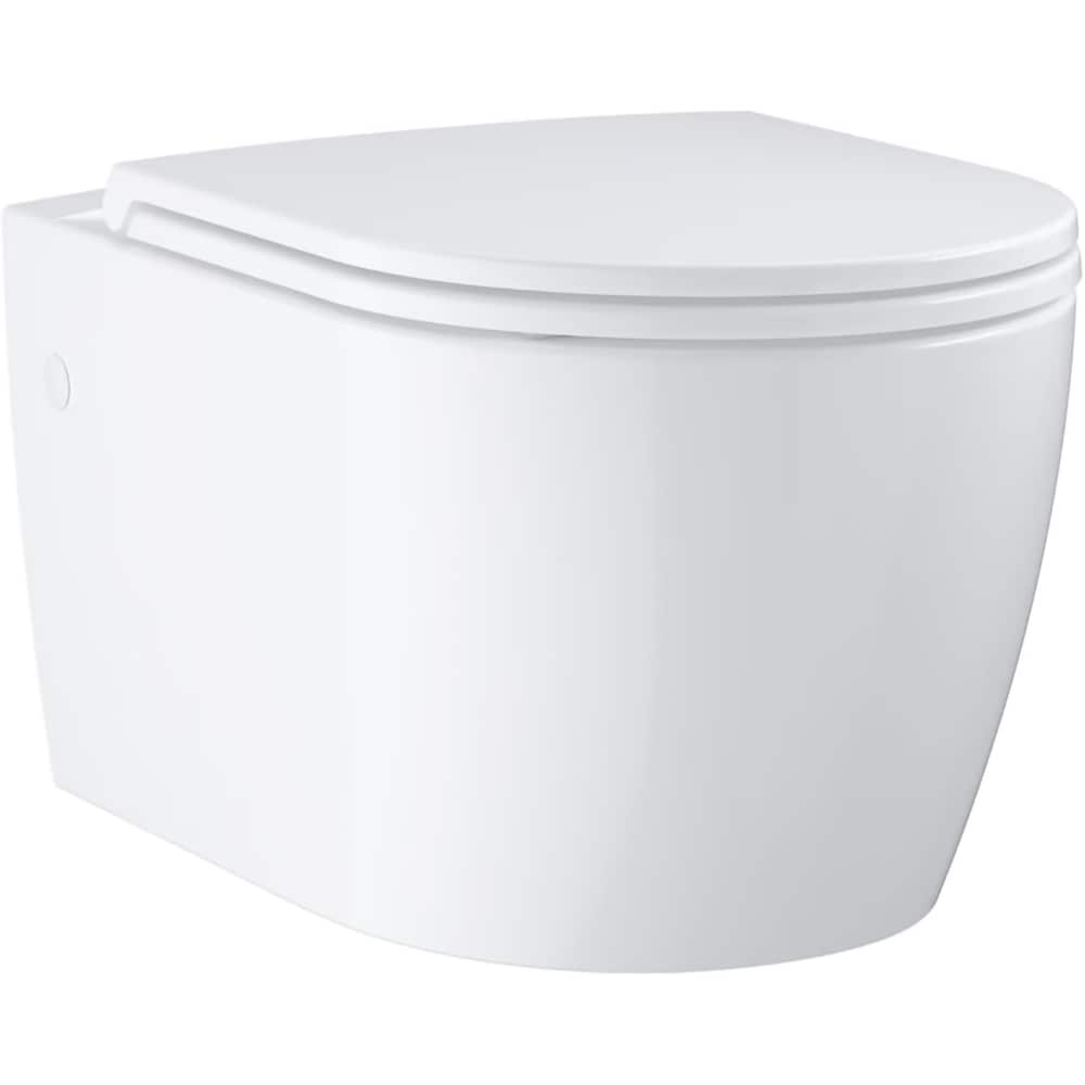 Vas WC suspendat GROHE Start Round 103848SH00, ceramica, 36.4 x 54.3 x 41 cm, capac SoftClose, alb