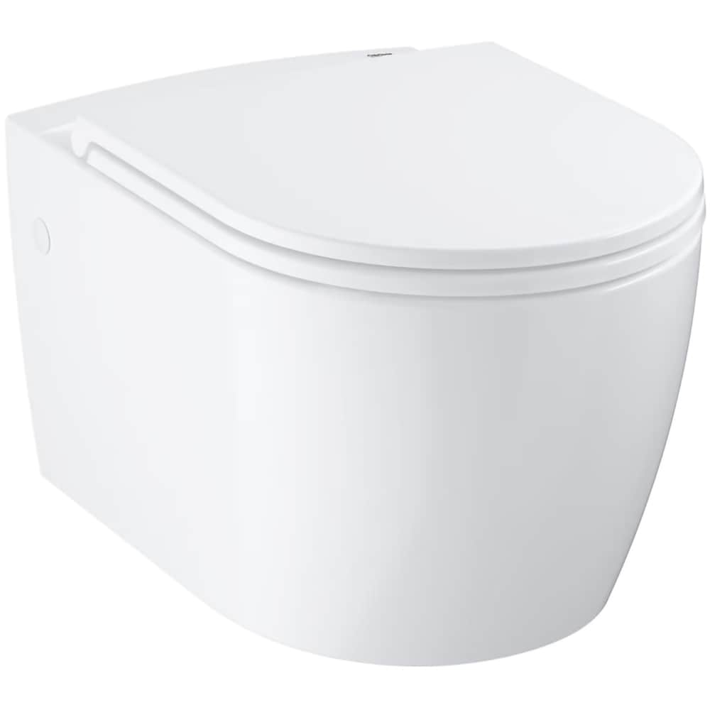 Vas WC suspendat GROHE Start Round 103848SH00, ceramica, 36.4 x 54.3 x 41 cm, capac SoftClose, alb