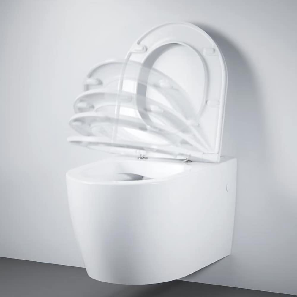 Vas WC suspendat GROHE Start Round 103848SH00, ceramica, 36.4 x 54.3 x 41 cm, capac SoftClose, alb