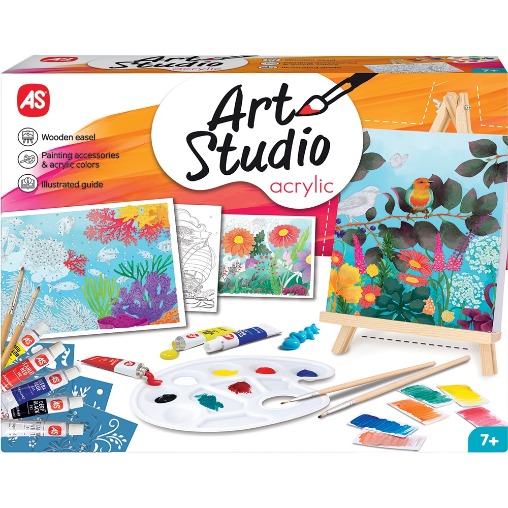 Set AS Studio Atelier de pictura Acrylic 103882021, 7 ani+, multicolor