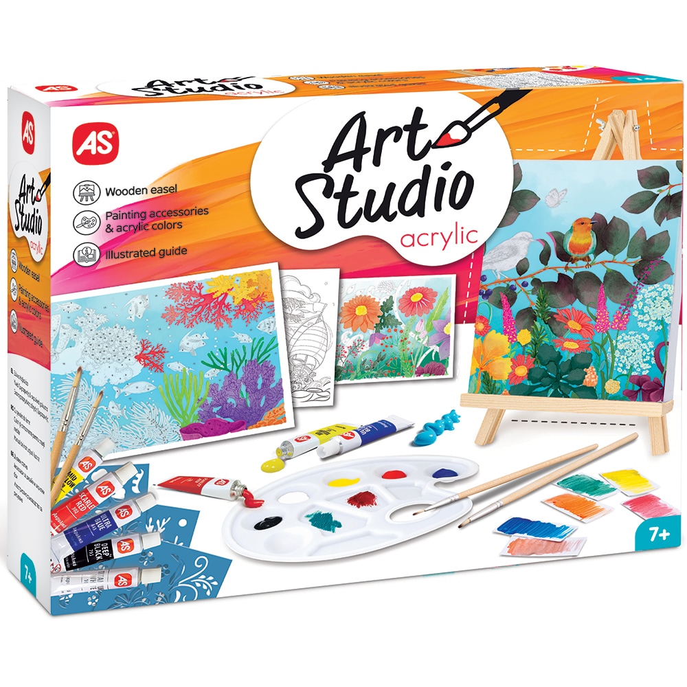 Set AS Studio Atelier de pictura Acrylic 103882021, 7 ani+, multicolor