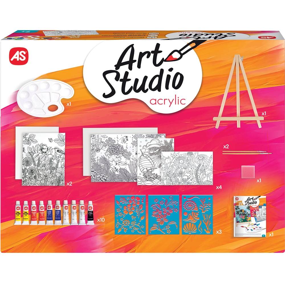 Set AS Studio Atelier de pictura Acrylic 103882021, 7 ani+, multicolor