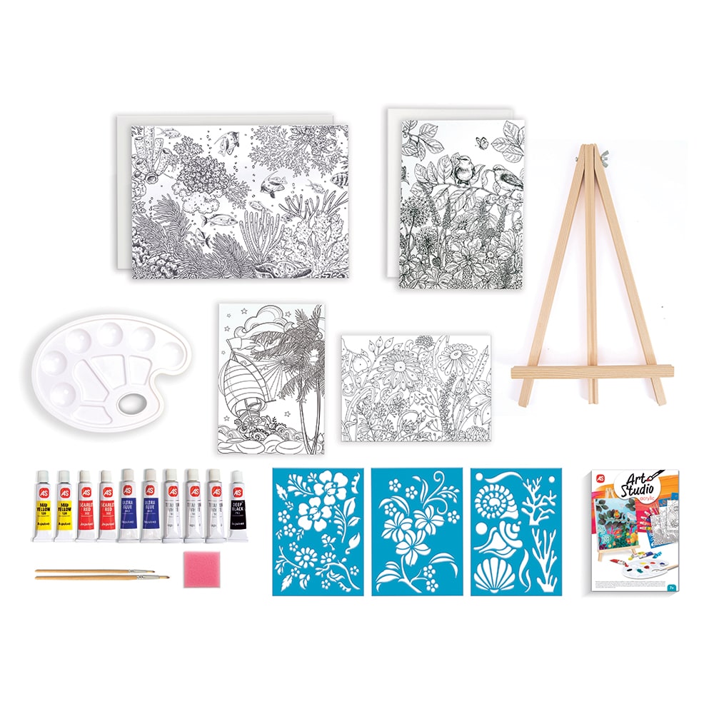 Set AS Studio Atelier de pictura Acrylic 103882021, 7 ani+, multicolor