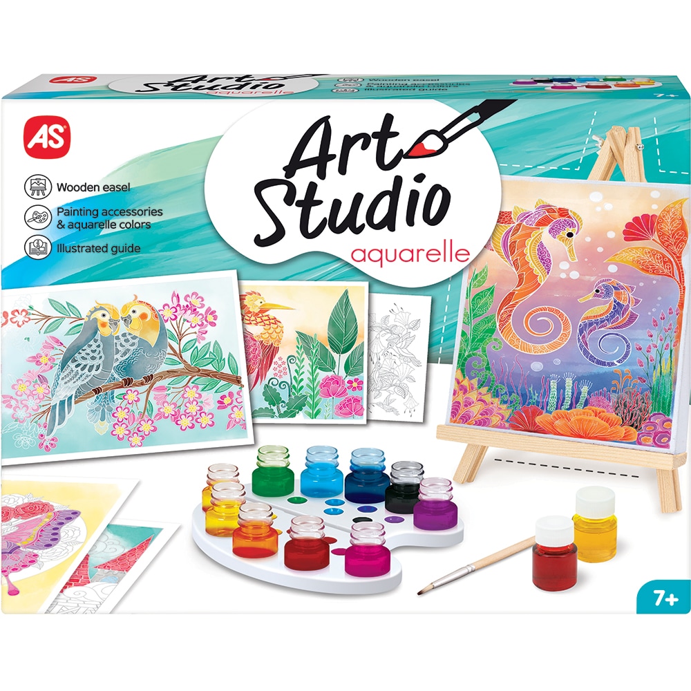 Set AS Studio Atelier de pictura Aquarelle 103882022, 7 ani+, multicolor 