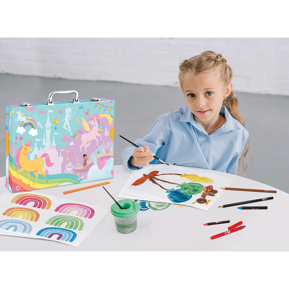 Set pictura ART STUDIO Deluxe - Unicorni 103882058, 3 ani+, multicolor