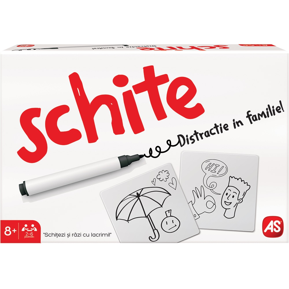Joc de societate AS GAMES Distractie in familie 104022243, 8 ani+, 2-6 jucatori