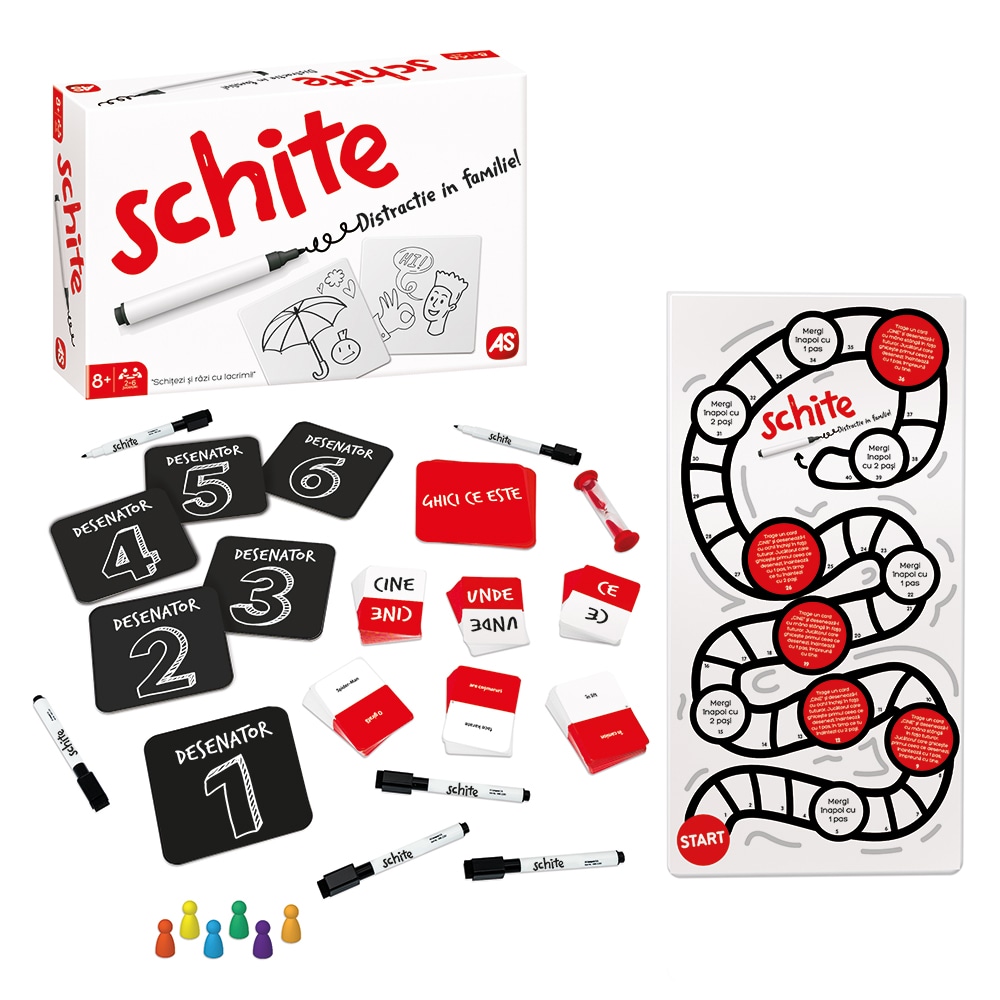 Joc de societate AS GAMES Distractie in familie 104022243, 8 ani+, 2-6 jucatori