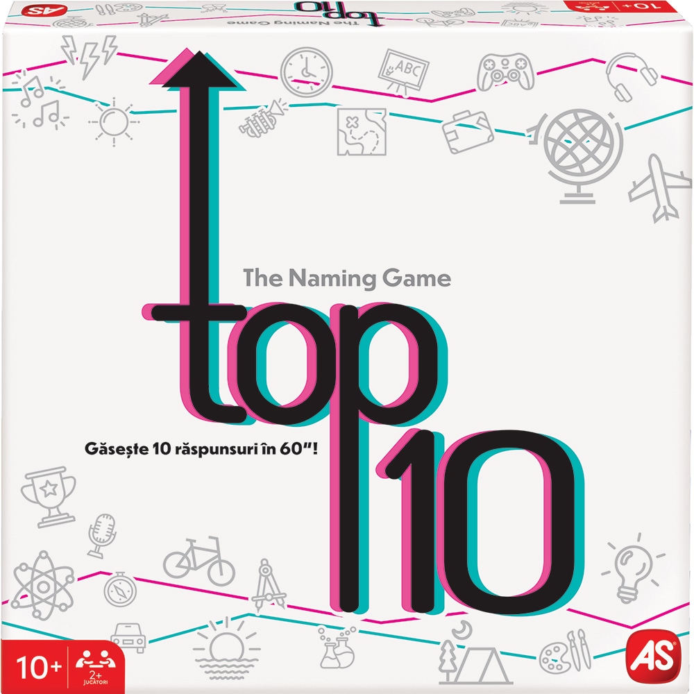 Joc de societate AS GAMES Boardgame Top 10 104023125, 15 ani+, 2-6 jucatori