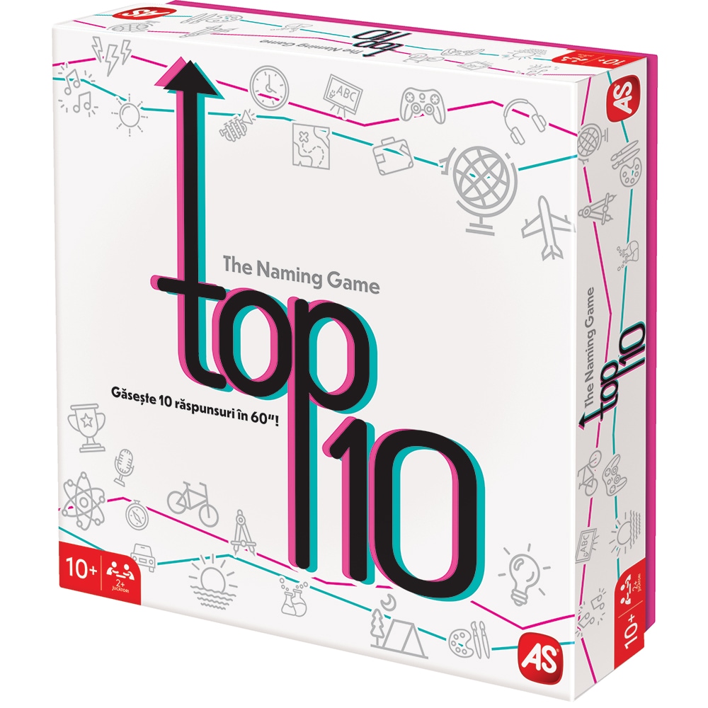 Joc de societate AS GAMES Boardgame Top 10 104023125, 15 ani+, 2-6 jucatori