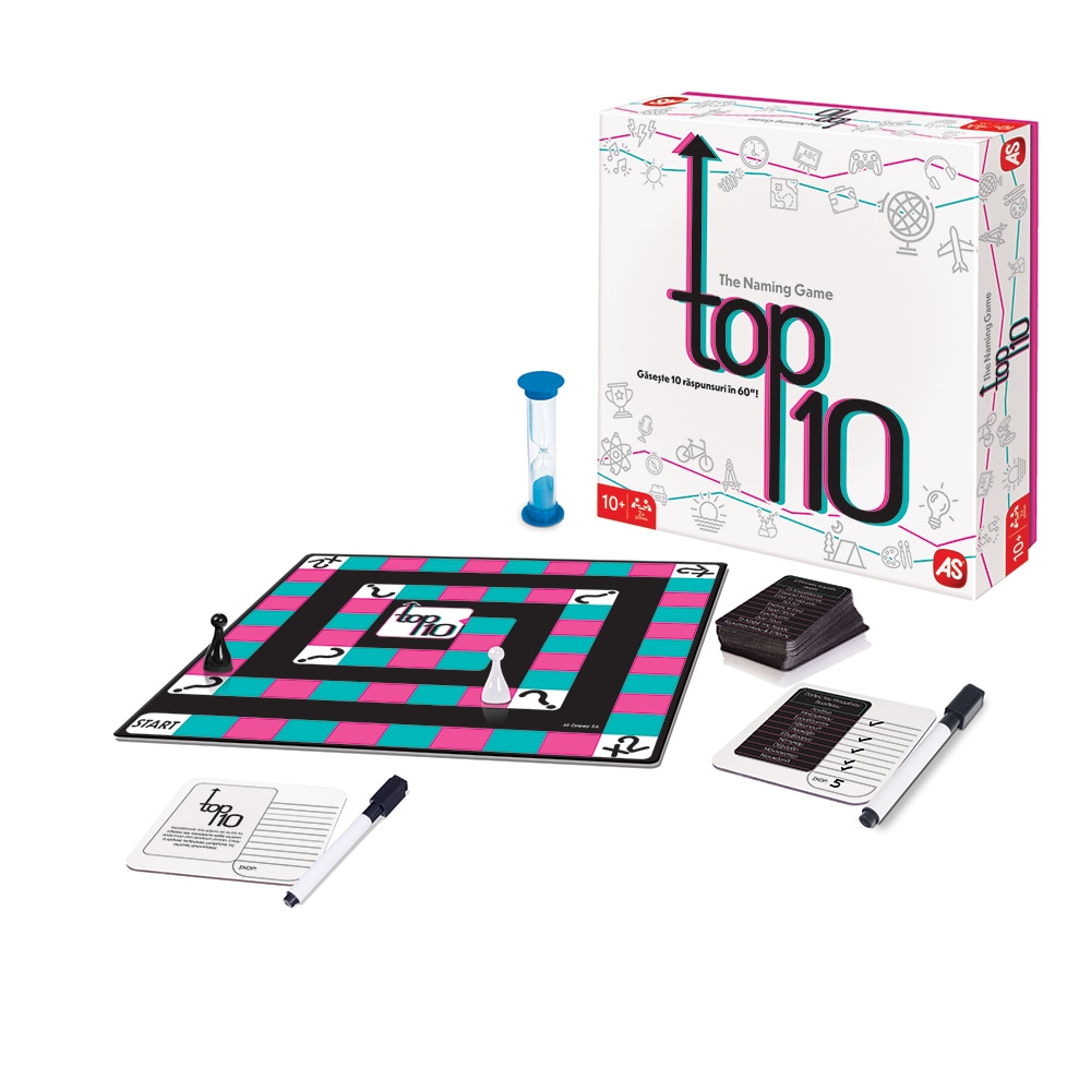 Joc de societate AS GAMES Boardgame Top 10 104023125, 15 ani+, 2-6 jucatori