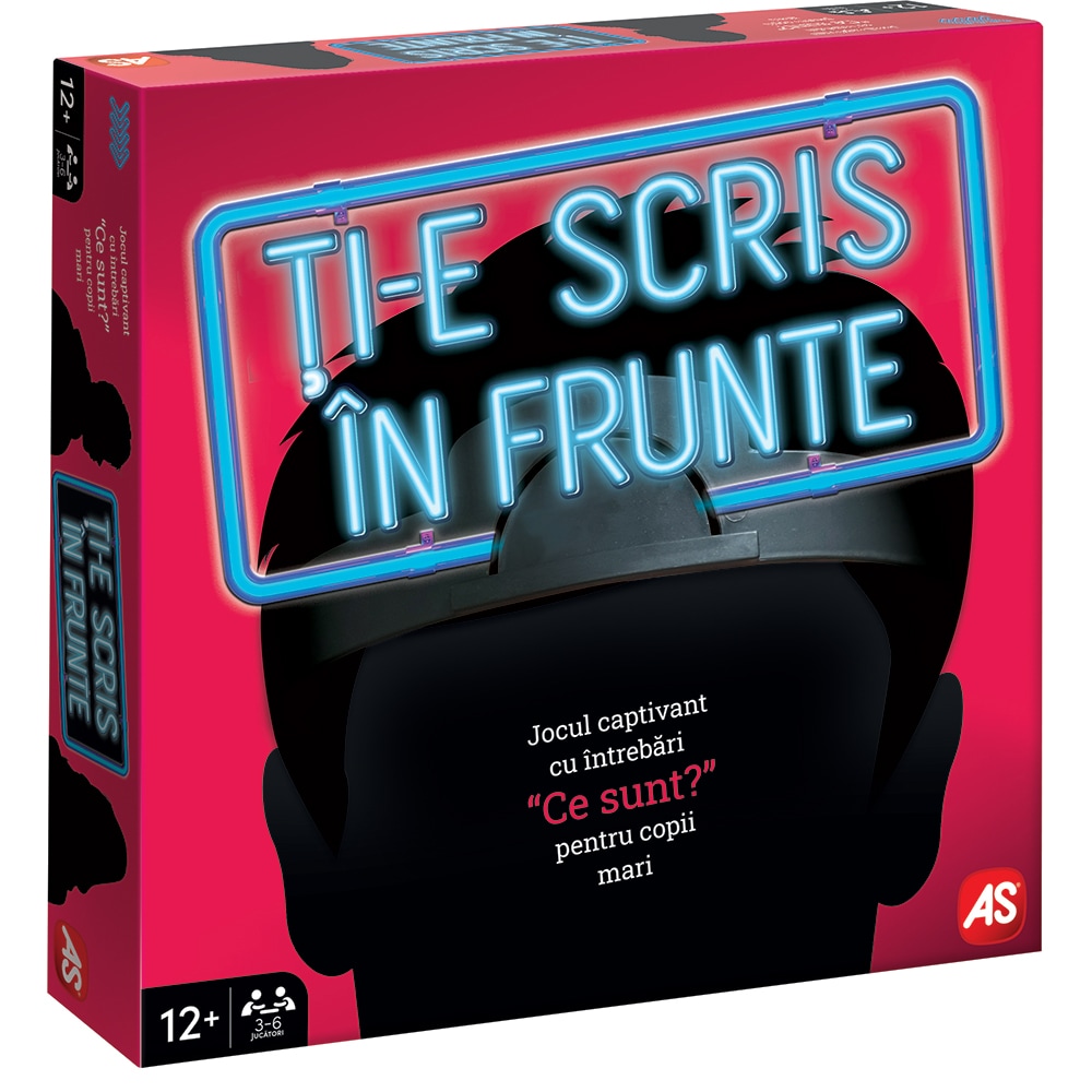 Joc de societate AS GAMES Ti-e scris in frunte - Pentru copii mari 104024417, 12 ani+, 3-6 jucatori