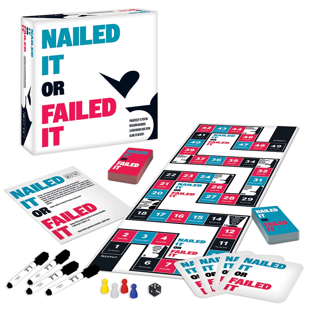 Joc de societate AS GAMES Boardgame Nailed It or Failed It 104025800, 15 ani+, 3-6 jucatori