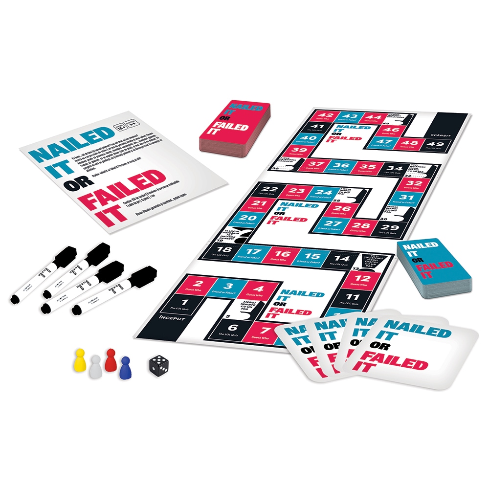 Joc de societate AS GAMES Boardgame Nailed It or Failed It 104025800, 15 ani+, 3-6 jucatori