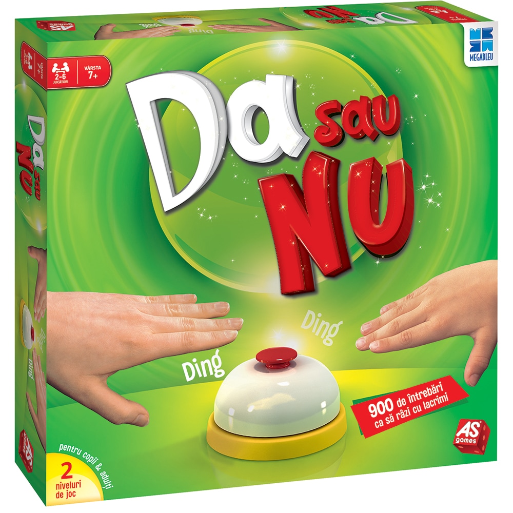 Joc de societate AS GAMES Da sau Nu 104078661, 7 ani+, 2-6 jucatori