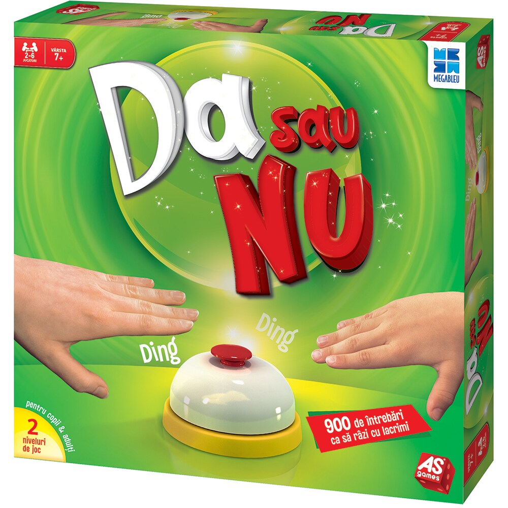 Joc de societate AS GAMES Da sau Nu 104078661, 7 ani+, 2-6 jucatori