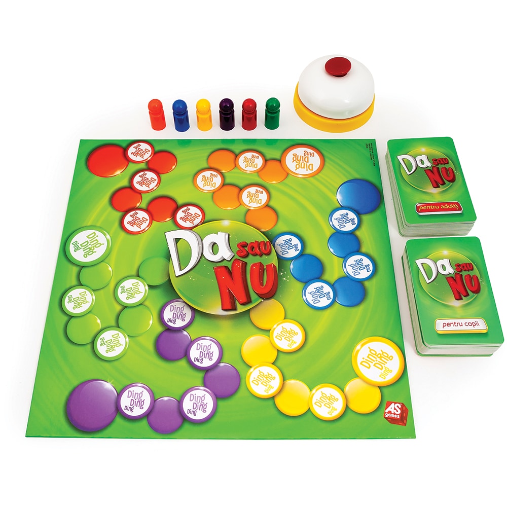 Joc de societate AS GAMES Da sau Nu 104078661, 7 ani+, 2-6 jucatori