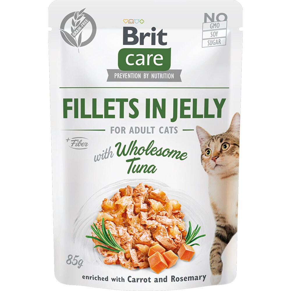Hrana umeda pentru pisici BRIT CARE, Adult, File in aspic, 12 x 85g