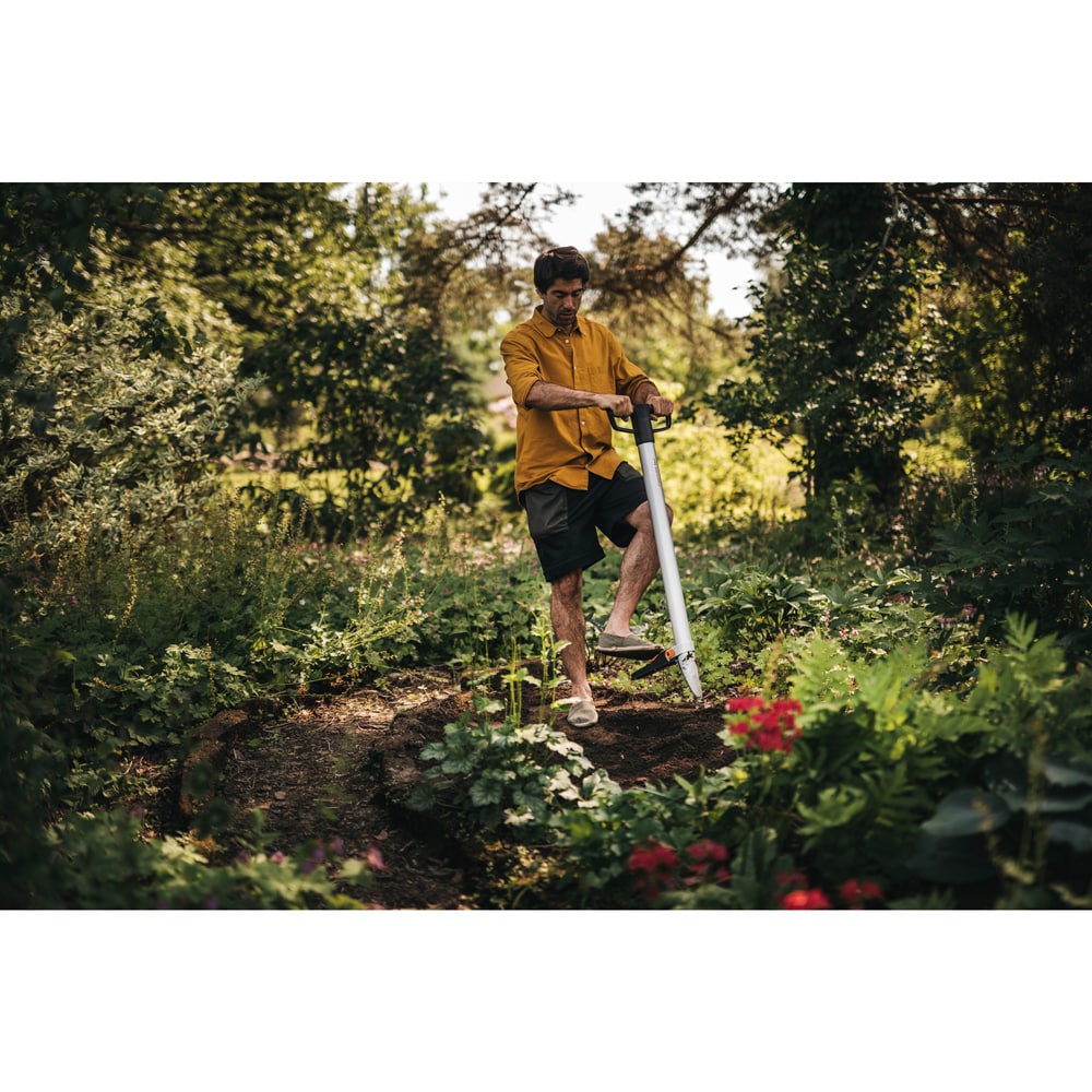 Plantator FISKARS Xact, aluminiu, argintiu