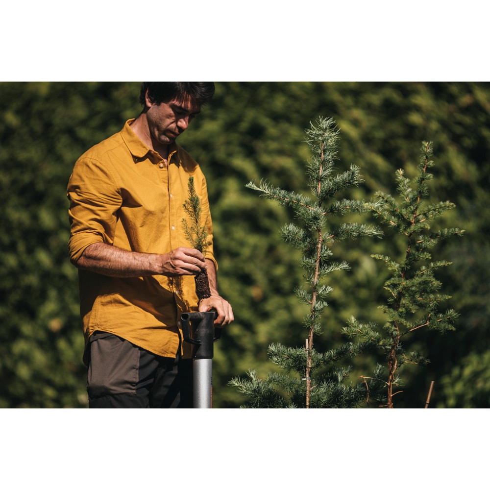 Plantator FISKARS Xact, aluminiu, argintiu