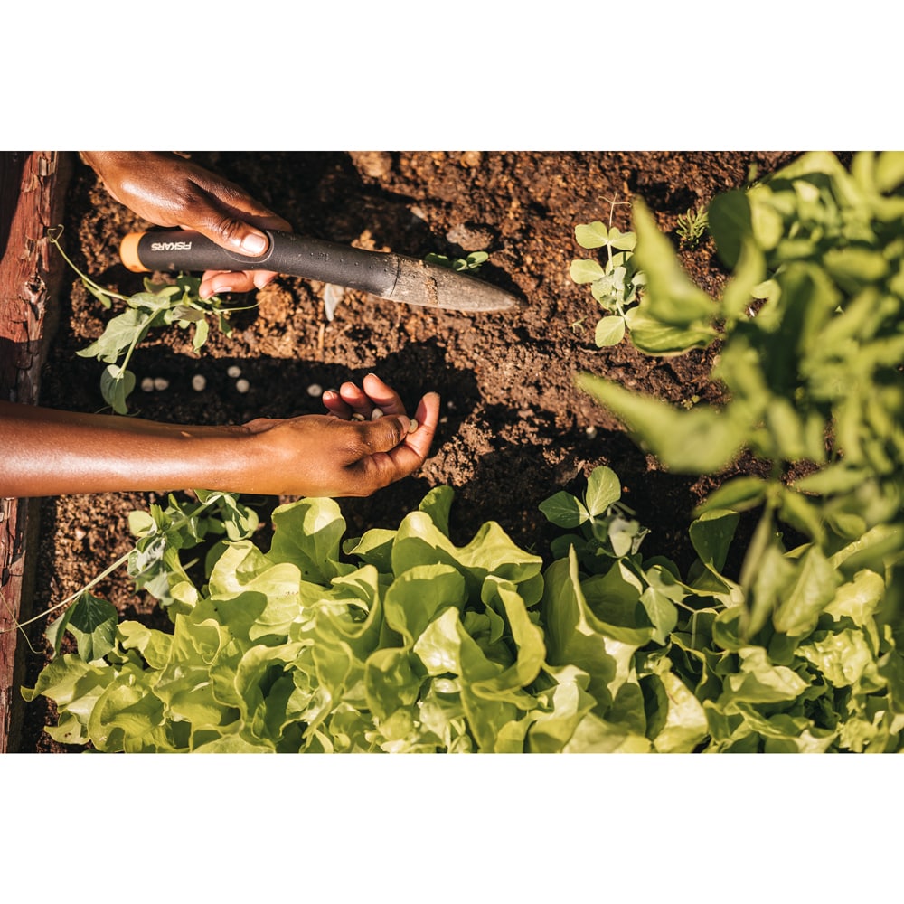 Plantator FISKARS Solid, plastic, negru