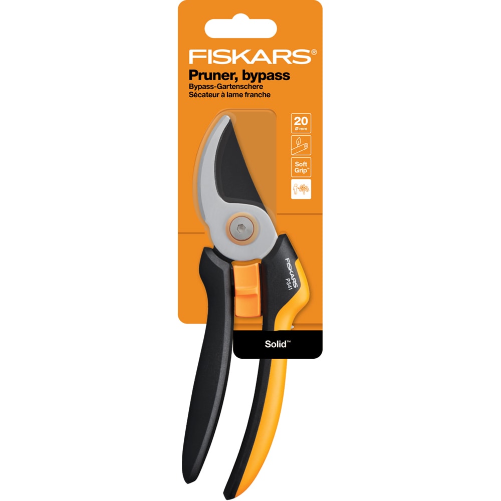 Foarfeca FISKARS Solid, marimea L, pas cu pas P341, otel, negru