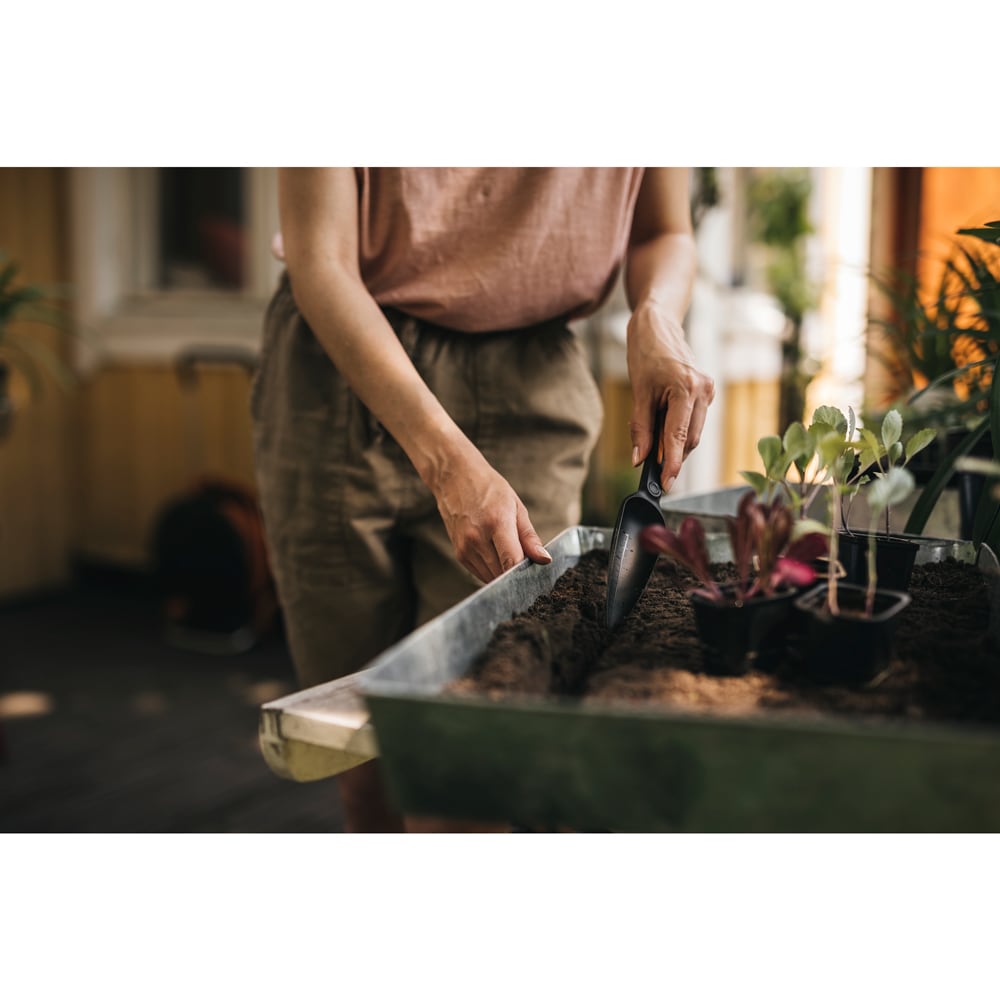 Plantator FISKARS Solid, plastic, negru