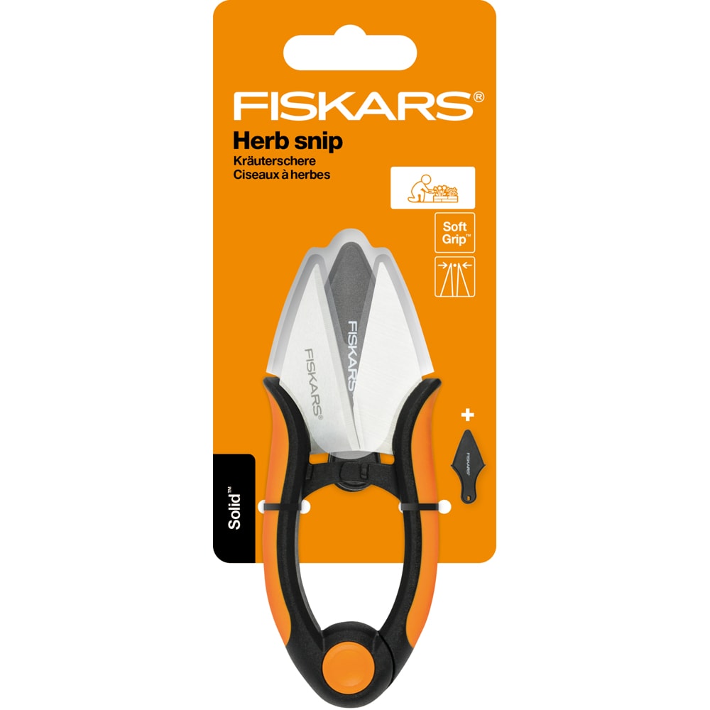 Foarfeca pentru plante aromatice FISKARS SP220 Solid, otel, negru