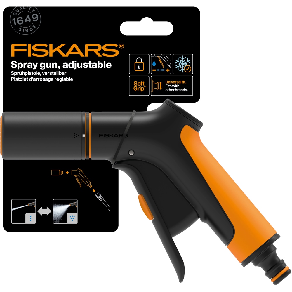 Pistol pentru stropit FISKARS 1065484, ajustabil, control frontal