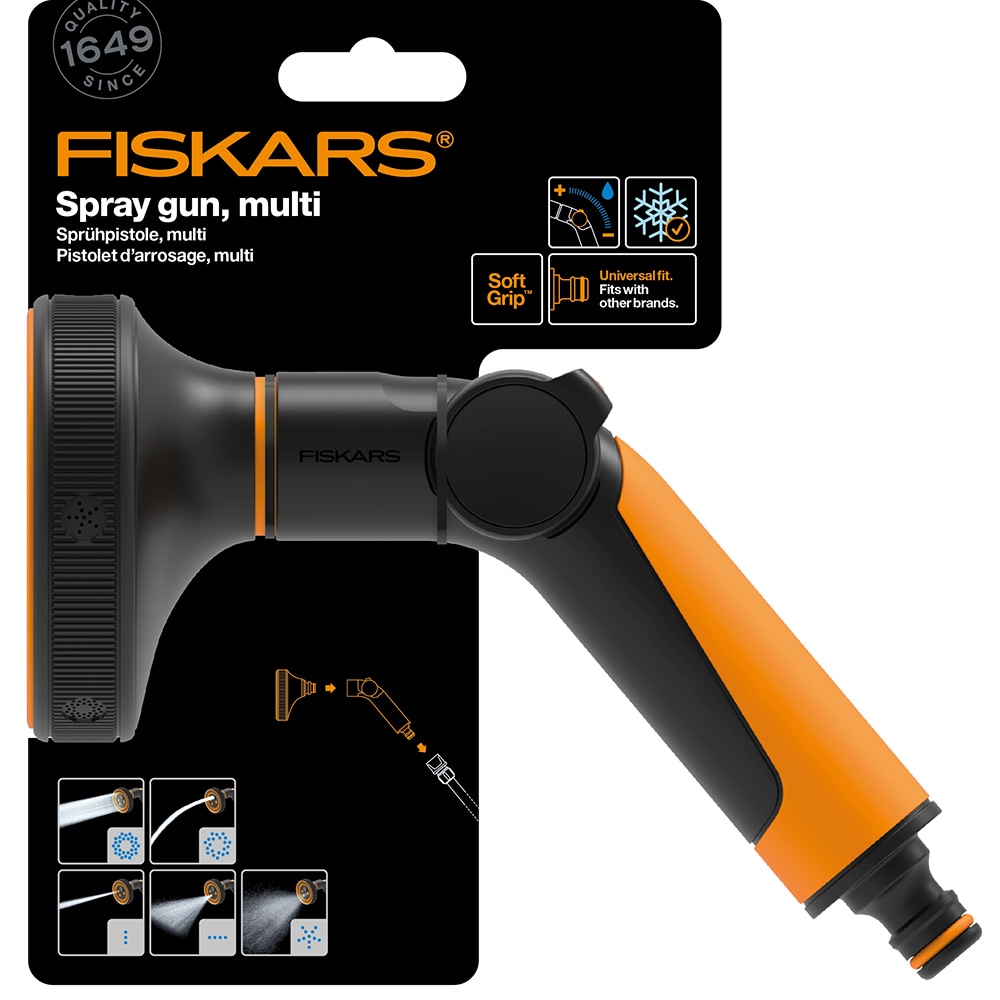 Pistol pentru stropit FISKARS 1065485, 5 jeturi, negru