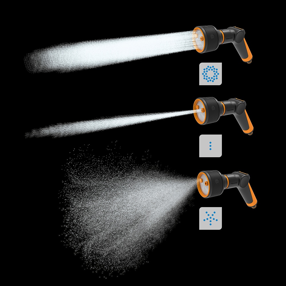 Pistol pentru stropit FISKARS 1065486, 3 jeturi, negru